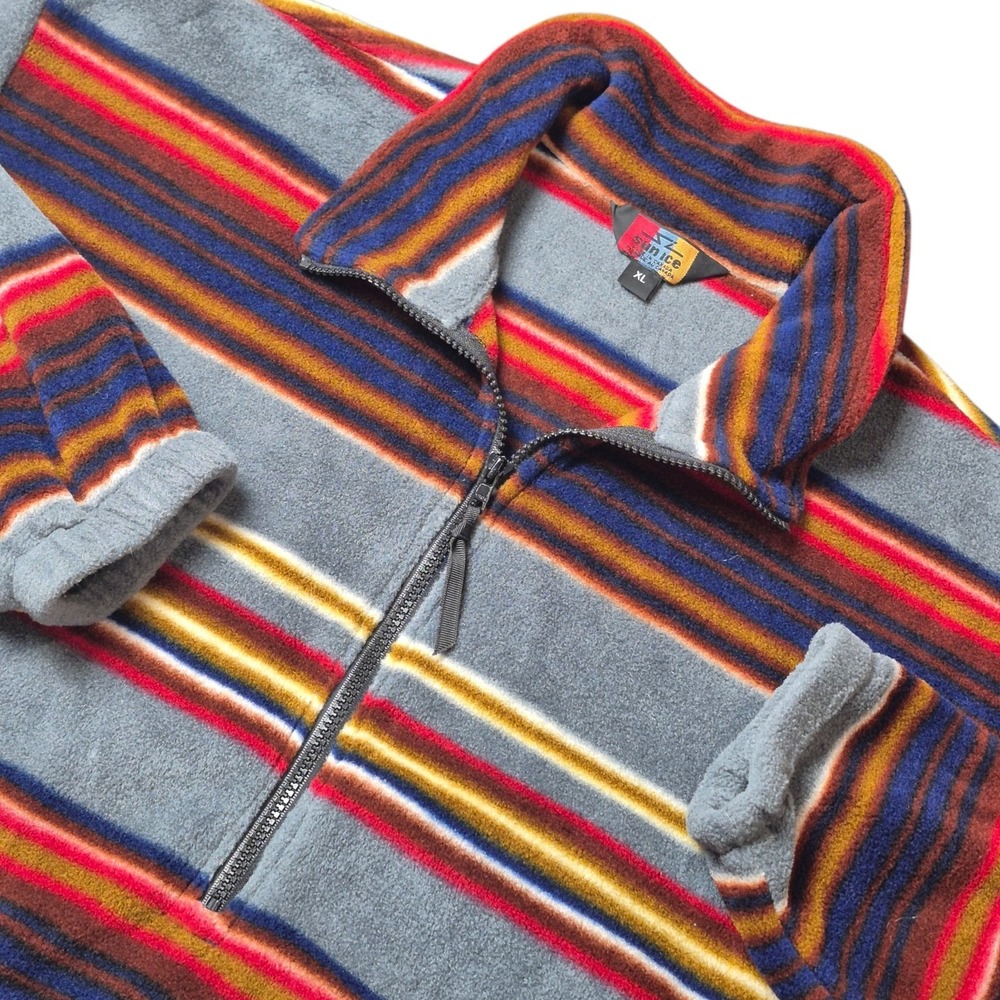 VTG Sun Ice Men's XL Polartec Fleece‎ Pullover Southwest Striped Aztec